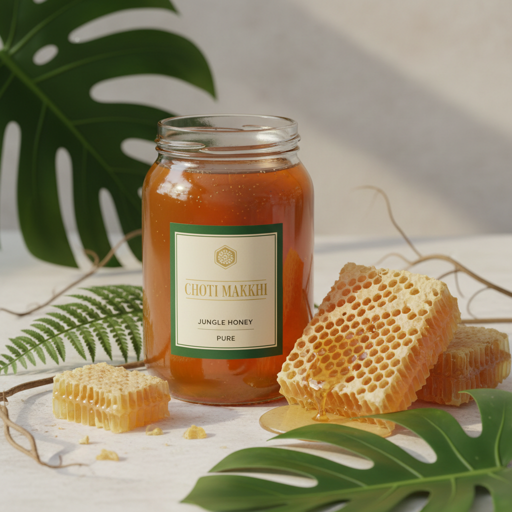 Choti Makkhi Honey with Jungle Honeycomb – Raw